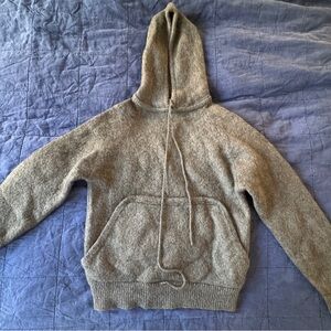 Giorgio Armani Green Alpaca/Wool Hoodie Sweater